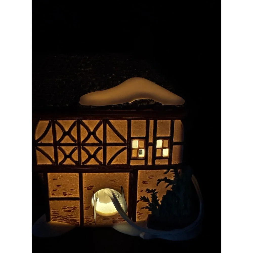 Vintage 1995 Department 56 Heritage Village T. Puddlewick Spectacle Shop Light